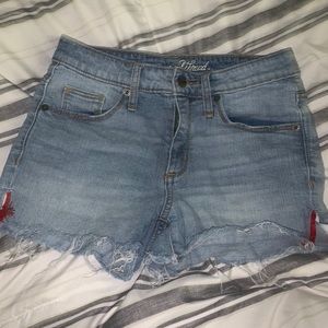 Fringed Distressed Festival Shorts